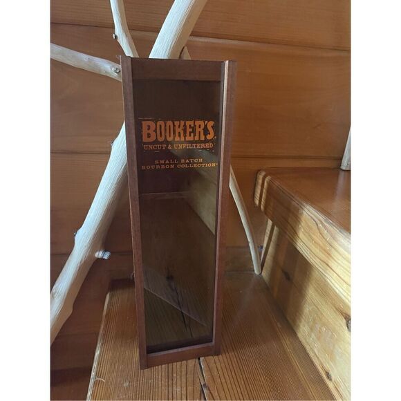 Booker's Bourbon Uncut & Unfiltered Small Batch Bourbon Series Wooden Box - Picture 1 of 3